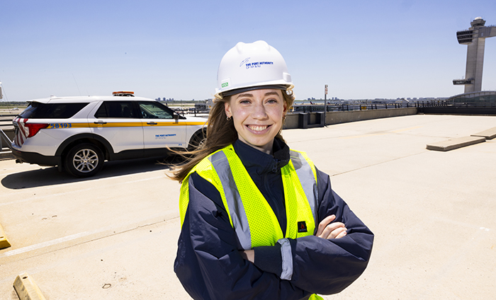 Margarita Potapova is landside contract manager at John F. Kennedy International Airport in Queens, N.Y.