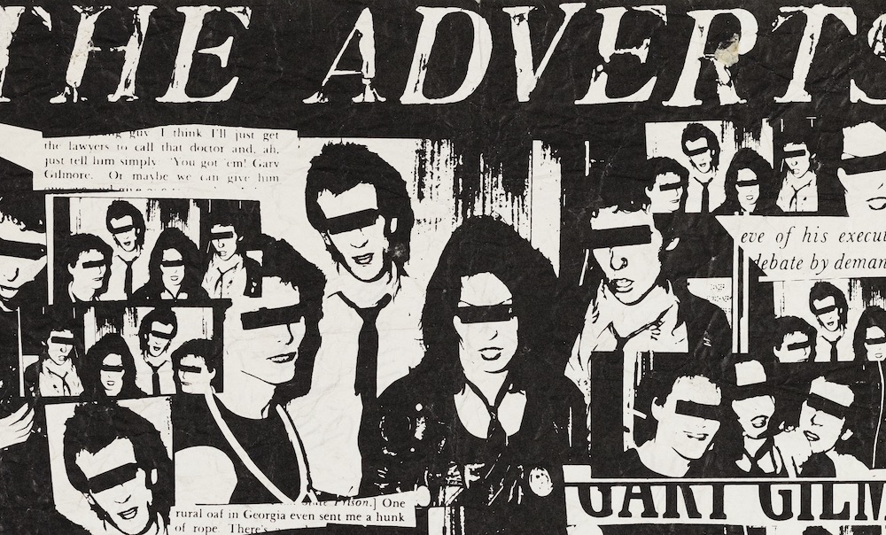 The Adverts “Gary Gilmore’s Eyes” / “Bored Teenagers” (detail), 1977.