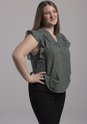 Zoe Taaffe, a nursing student from Oregon.