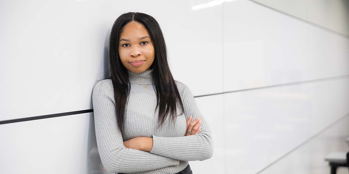 Sherece Laine, a public health graduate student, consistently seeks out opportunities to improve the health outcomes of people in underserved communities of color.