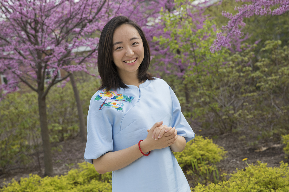 Taoran Li will receive her master’s degree in public administration Saturday, May 20.