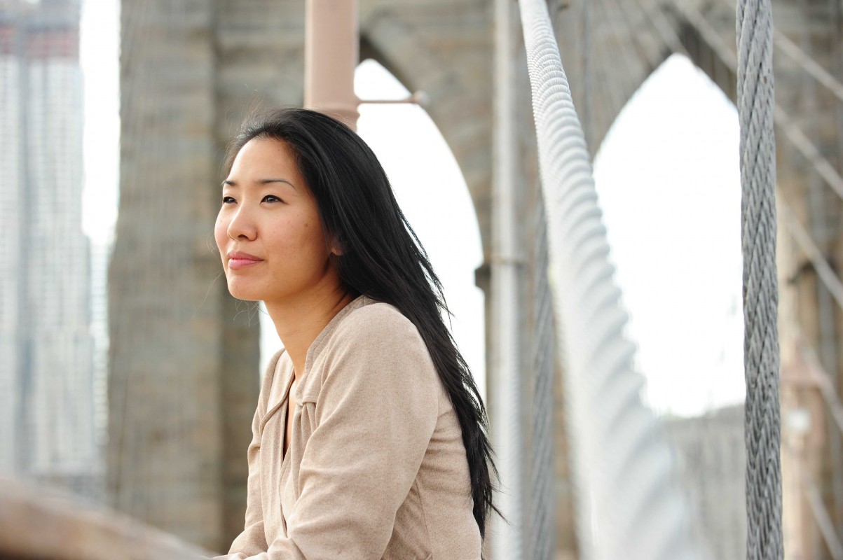 Associate Professor of English Tina Chang, director of the Creative Writing program and poet laureate of Brooklyn.