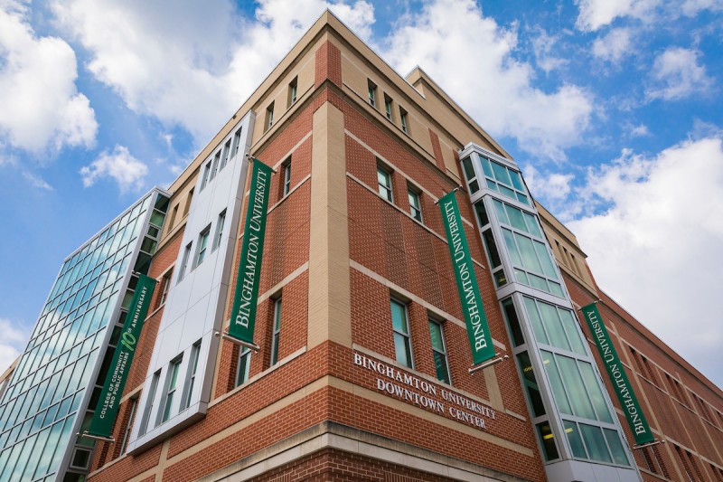 Binghamton University Downtown Center, home of the College of Community and Public Affairs.