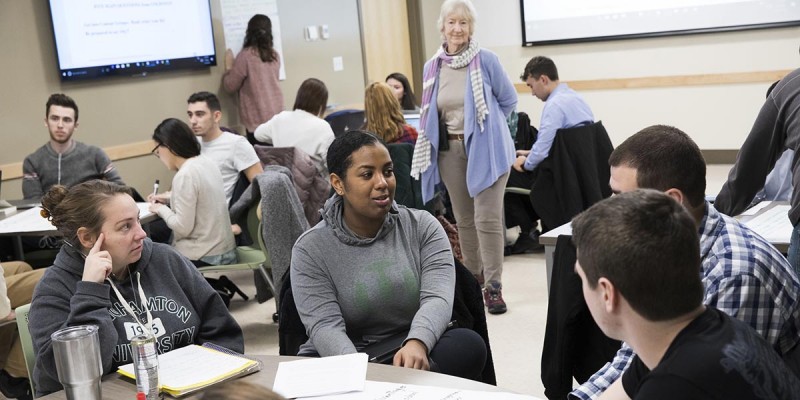 A College of Community and Public Affairs Department of Teaching, Learning and Educational Leadership class taught by Associate Professor Pamela Sandoval.