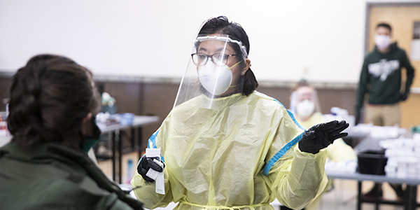 COVID testing was just one of the many impacts of the pandemic that Communications and Marketing dealt with in the fourth quarter of 2020.