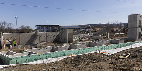 The new baseball stadium is taking shape as just one of many major construction projects the University has underway.