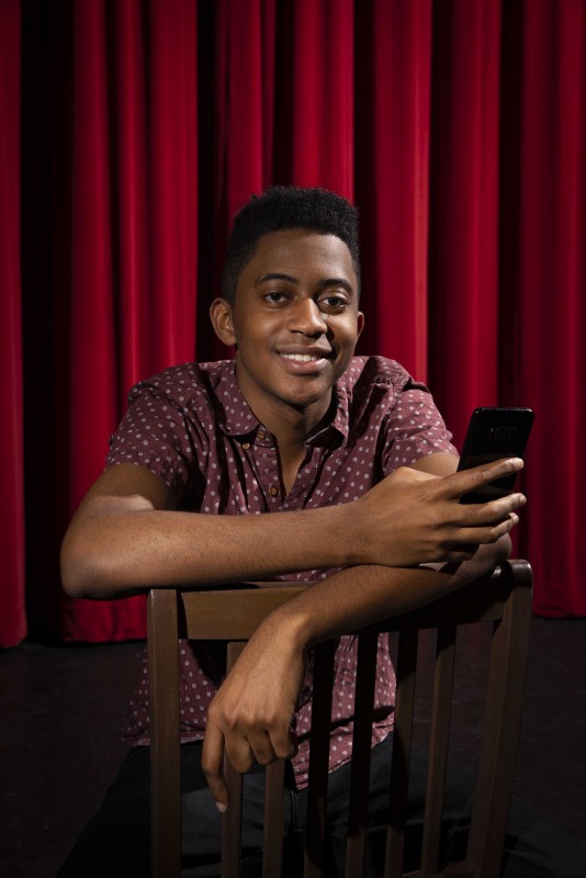 Patrick Saint Ange, a junior majoring in English and sociology