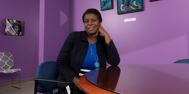 Anne Bailey at the Harriet Tubman Center.