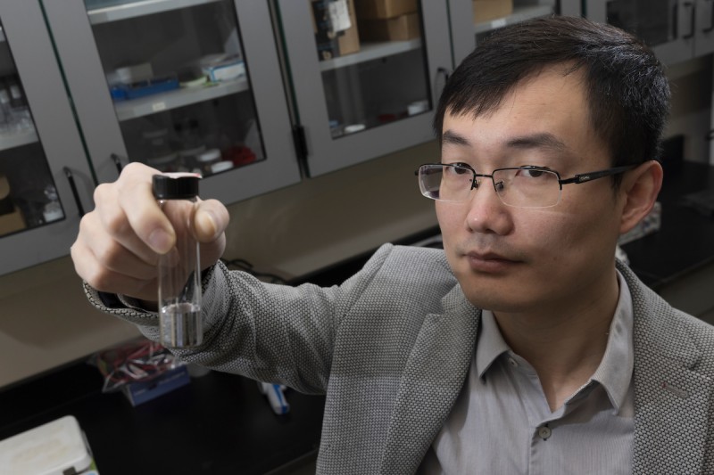 Assistant Professor Pu Zhang hopes that liquid metal can be used in wearable electronics, bioelectronics for medical usage, and soft robotics.