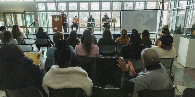The Empowerment Brunch, Celebrating Women, Non-Binary Folks and People of All Marginalized Genders, sponsored by 
Women, Gender and Sexuality Studies; the Professional Staff Senate and the Division of Diversity, Equity and Inclusion, was held Sunday, March 27, 2022 at the University Downtown Center in Binghamton. A panel discussion moderated by Benita Roth, director and professor of Women, Gender and Sexuality Studies, was led by Yarrow Brown, founder of the Southern Tier Transgender Advocacy Group, licensed mental health counselor of the University Counseling Center Lesley Lopez, 4+1 Master of Human Rights student Jabari Randolph and youth activist Daphne Frias.