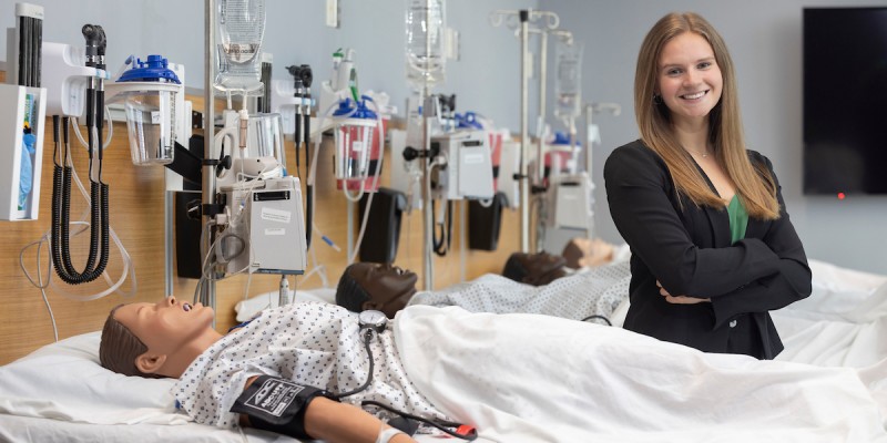 Katie Kaufman '25, recipient of the Nelson S. and Leona C. Fiske Decker College of Nursing Scholarship, is just one of the students who is featured in the Binghamton University Foundation annual report.