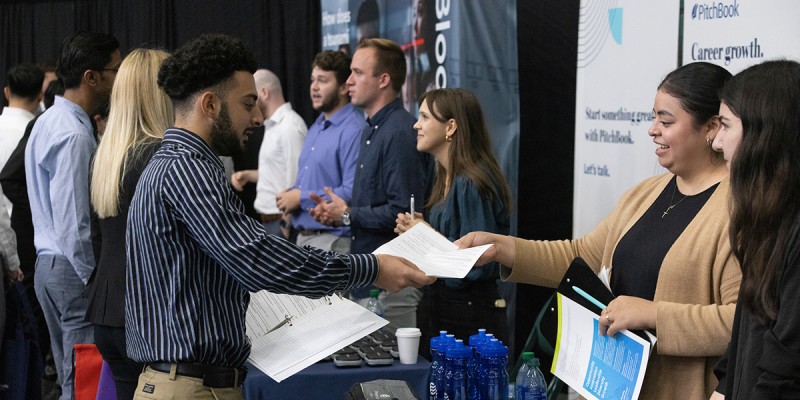 The Fleishman Center for Career and Professional Development held an in-person Fall Internship and Job Fair in late September — the first in-person one since before the pandemic.