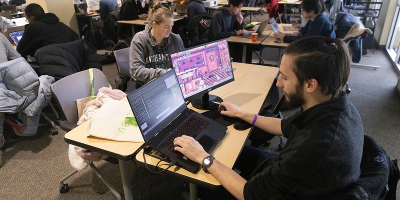 HackBU hosted its 24-hour hackathon for the first time in person a since 2020 on Feb. 4 at the Innovation Technologies Complex.