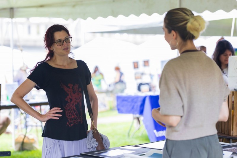 The Office of Sustainability hosted the first Binghamton 2 Degrees Live, a local arts and musical festival about climate change at Conflunce Park in downtown Binghamton on Saturday, August 26, 2023.