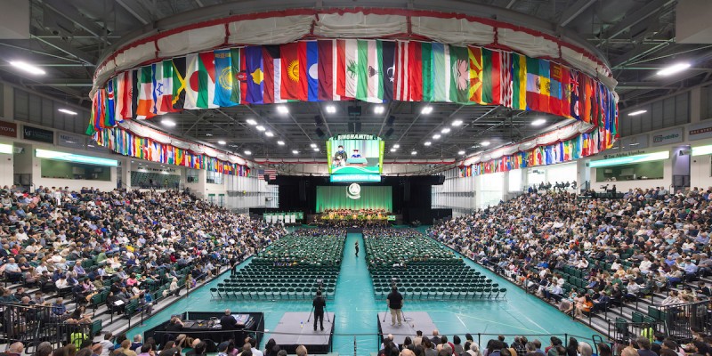 Binghamton University conferred more than 5,900 degrees over nine ceremonies for the Class of 2024.