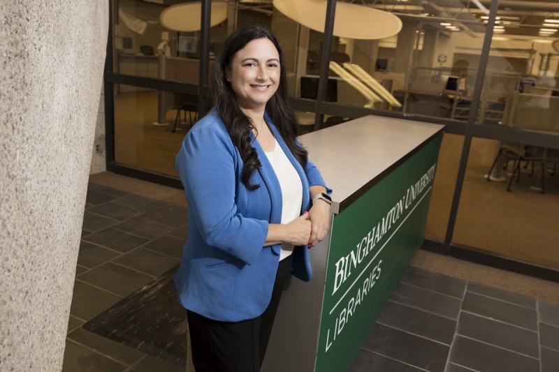 Dean Andrea Falcone is redefining Binghamton’s Libraries through innovation, collaboration and adaptability — transforming spaces, empowering staff and ensuring human connection remains at the heart of change.