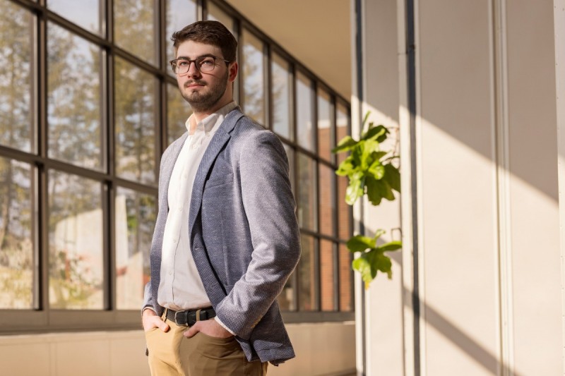 Binghamton University alumnus Trevor Fornara, '23, founded the political science publication 