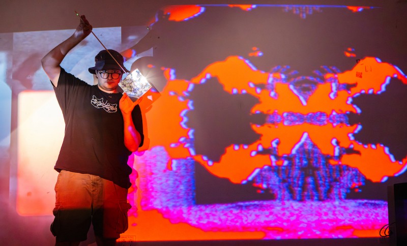 Cinema graduate student Andrew Frangella was one of the collaborators on a large-scale installation/performance they debuted in Croatia.