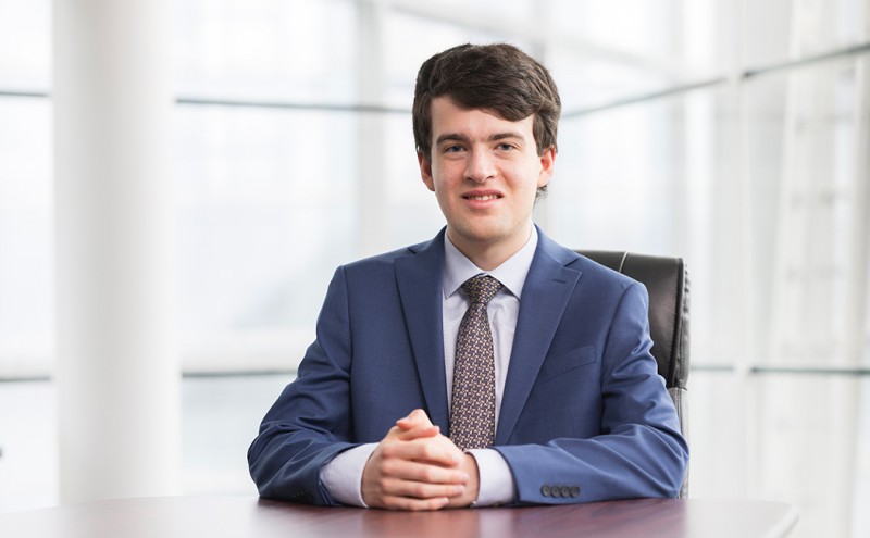 Liam Foley, a student at the Binghamton University School of Management (SOM), founded the Binghamton International Business Club on campus.