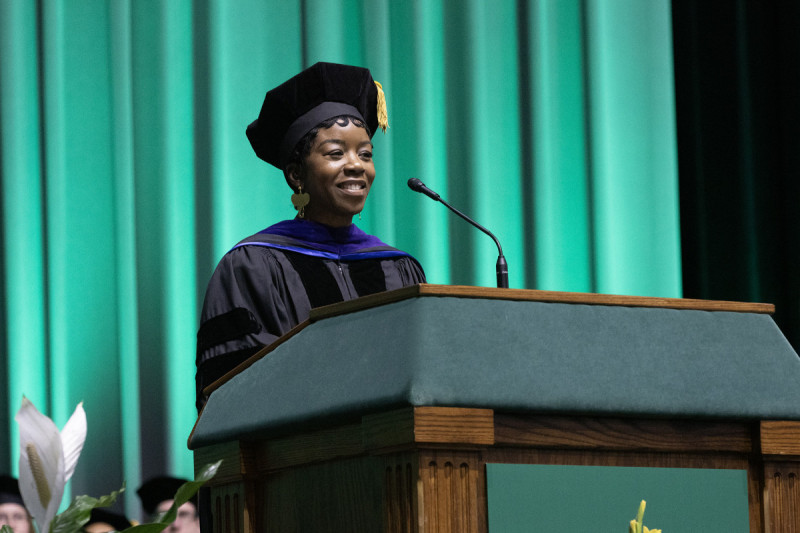 Shareema Gadson Shaw ’96 received the 2026 Harpur College Distinguished Alumni Award