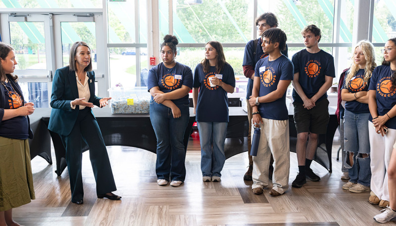 Empire State Service Corps allows SUNY students to engage in 300 hours of paid public service work over the course of an academic year.  At Binghamton University, the program is coordinated through the Center for Community Engagement, connecting students with on-campus and community-based service opportunities.