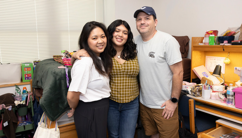 Jocelyn Bacall, a first-year business administration student, came from her home in Los Angeles to study at Binghamton University.