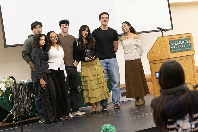 Members of the Quimbamba Latin Dance Team received the Multicultural Performance Organization Award.