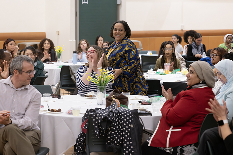 Assistant Professor of Social Work Monica Adams received the Distinguished Diversity Service Award.
