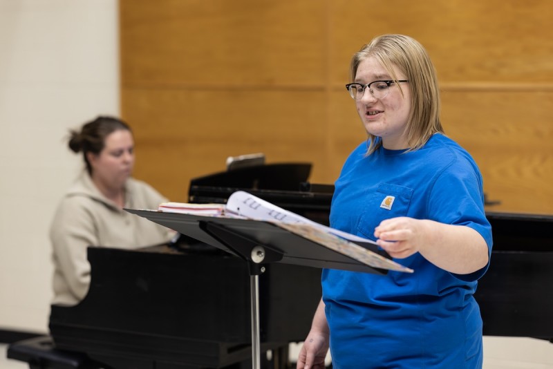 Voice student Victoria Wornuth performs the aria 