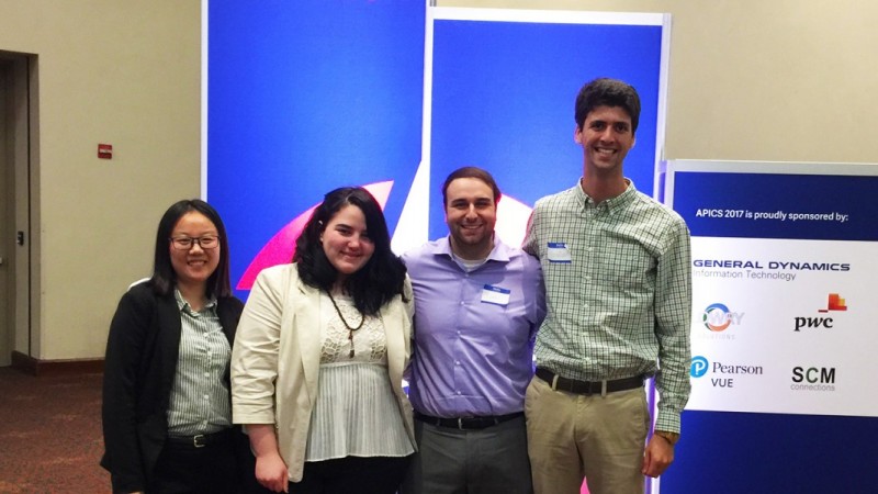 Liyang Tao, Barbara Perez, Sam Clarke and Jonathan Aranov (left to right)