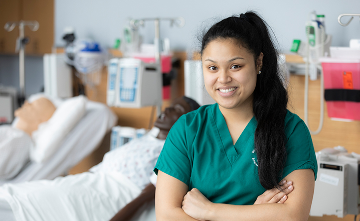 Senior Alyssa Vilda graduated from Decker College of Nursing and Health Sciences in May 2021 with a bachelor's degree in nursing and minors in forensic health and health and wellness studies.