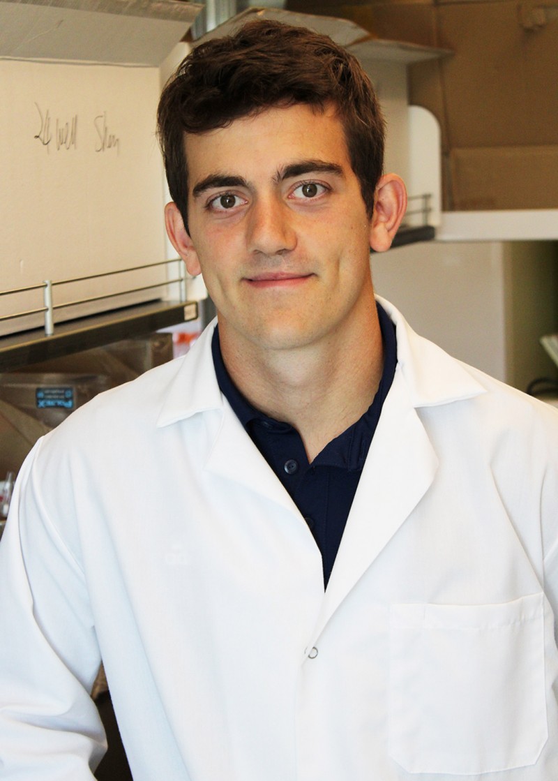 Undergraduate Research Assistant Benjamin Reinhard says the independence of the work in the lab has made the experience especially rewarding.