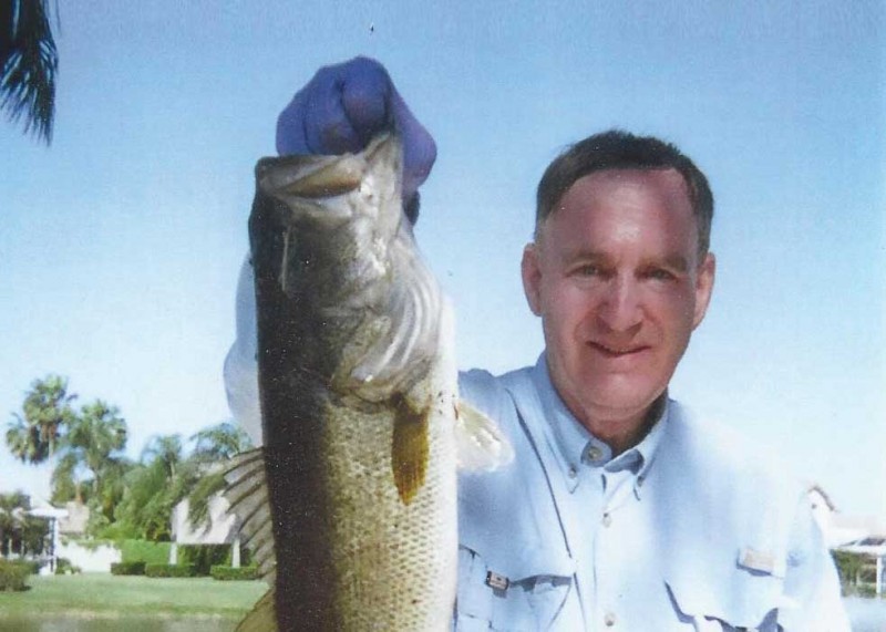 Mike Halperin also enjoys freshwater fishing. This is a largemouth bass.