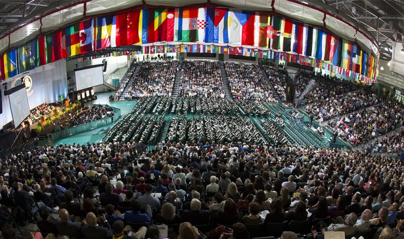 Thousands to attend Binghamton University Commencement ceremonies spread over three days, May 19-21, at the Events Center on campus.