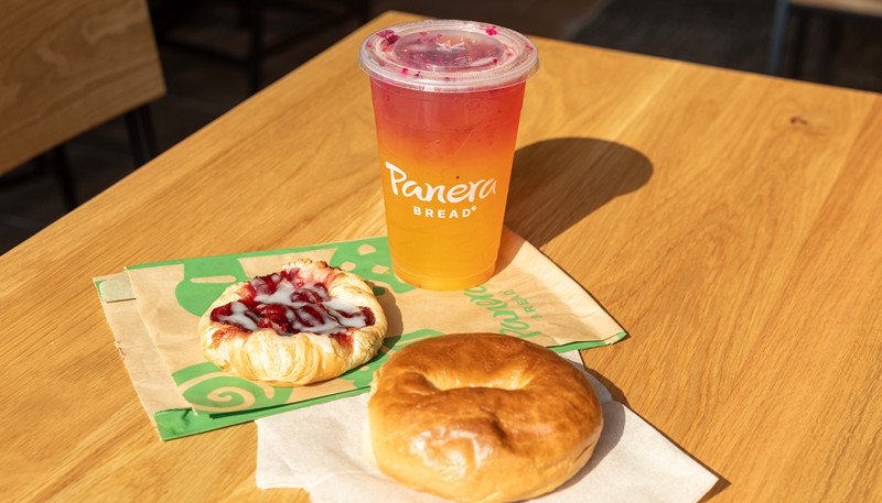 Panera Bread serves its popular lineup, including sandwiches, soups, and salads, at Binghamton University.