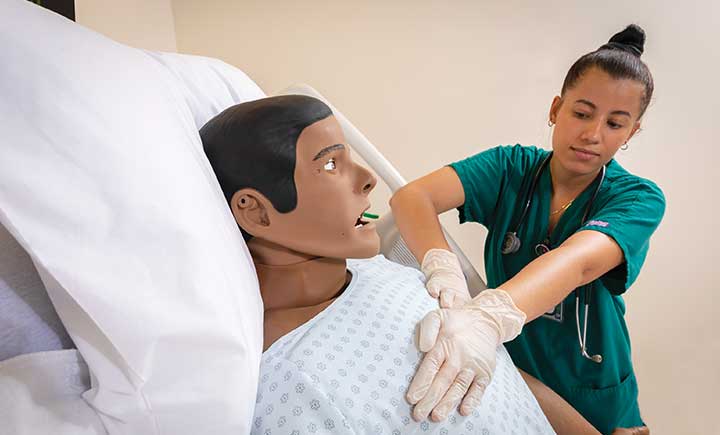 High-fidelity patient simulators, like the 10 financed by the Decker Foundation, are especially useful for teaching high-risk, low-frequency scenarios where skills such as CPR, defibrillation, ultrasound and ventilation may be required.
