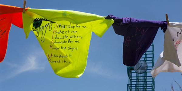 The Clothesline Project is one of the many activities that will be held during the month of October to help educate the campus about Domestic Violence Awareness Month.