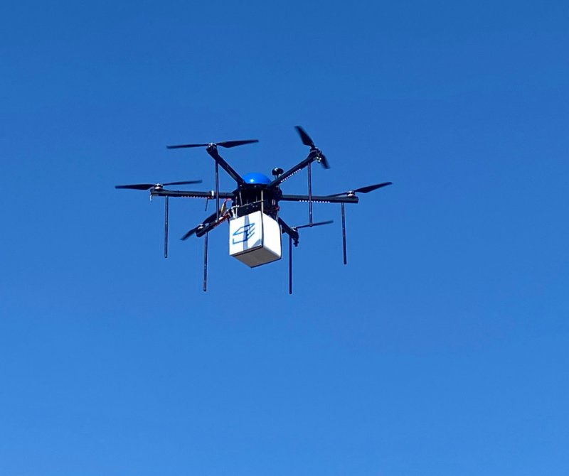 Drone Express has commercial partnerships with Papa Johns, Kroger and Winsupply to deliver orders by drone.