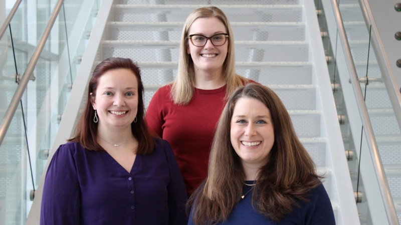 Clinical Associate Professors Erin Pauling (left), Emily Leppien (center) and Sarah Lynch (right).