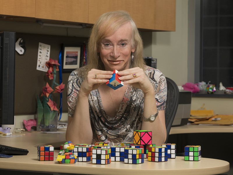 Jessica Fridrich, distinguished professor of electrical and computer engineering, has been a Rubik's Cube legend for decades.