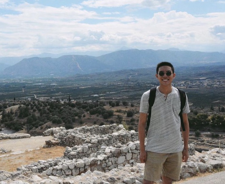 Timothy Leung in Greece.