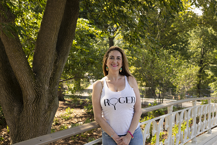 Allison Goldman, a 2000 graduate and former Binghamton University tennis player, leads Tennis Serving Vets.