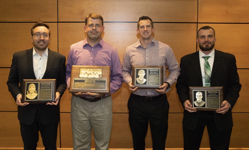 The Binghamton Athletics Hall of Fame Class of 2018 features golfer Jeff Wolniewicz, the 1992-93 golf team, baseball player Corey Taylor and wrestler Josh Ruff.