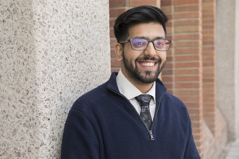 Habeeb Sheikh, a political science and cinema double major, graduates this month.