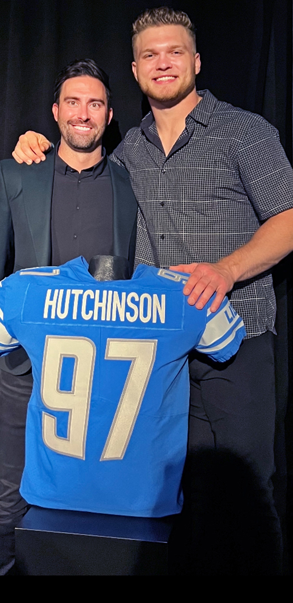 Ryan Henderson's clients include Aidan Hutchinson, who was picked second overall in the 2022 NFL Draft by the Detroit Lions.