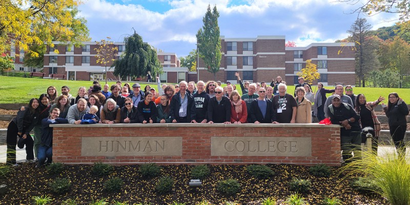 Hinman Hill was dedicated during Homecoming in October 2022.