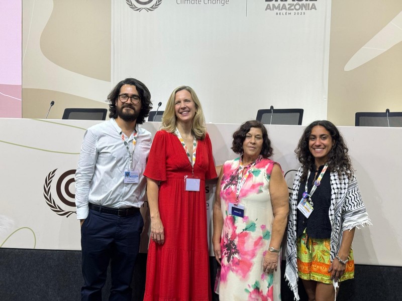 From left to right: Rodrigo Herrera, Sarah Hendriks, Lorena Aguilar, Nada Hossam Elbohi
