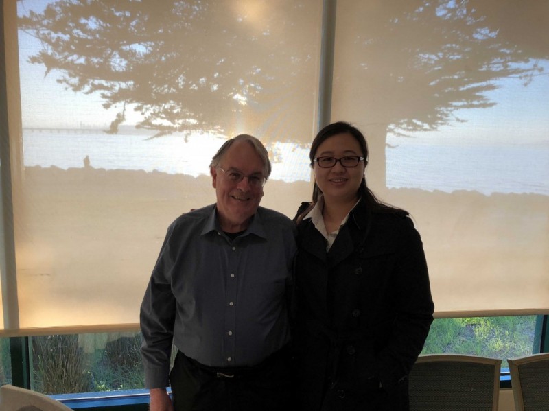 Jie Xiao with Distinguished Professor M. Stanley Whittingham.