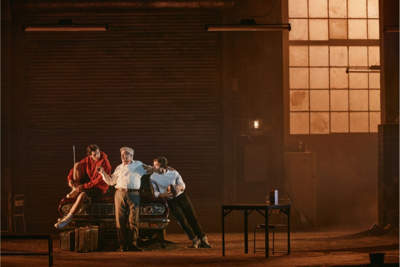 Jake Termine plays the role of the younger version of Happy Loman in the revival of 