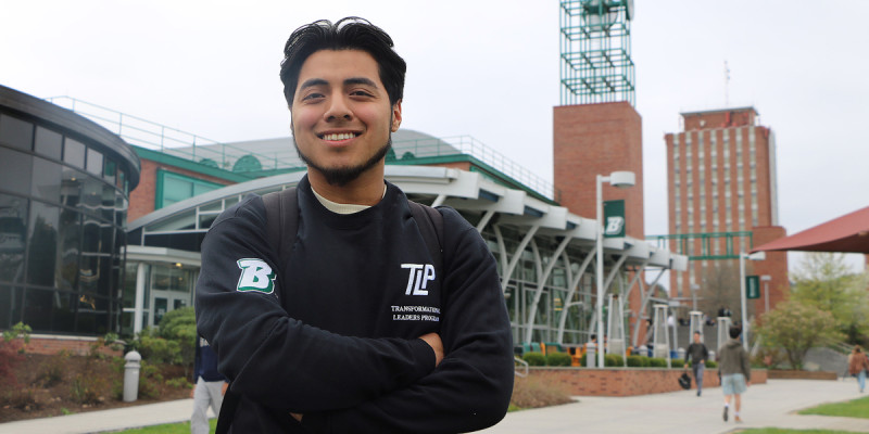 After transferring to Binghamton University from Bronx Community College, Jess Hernandez stepped up as a leader in the Educational Opportunity Program.